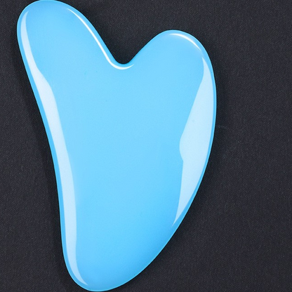 Resin Crystal Facial Massage Roller and Gua Sha Board Set